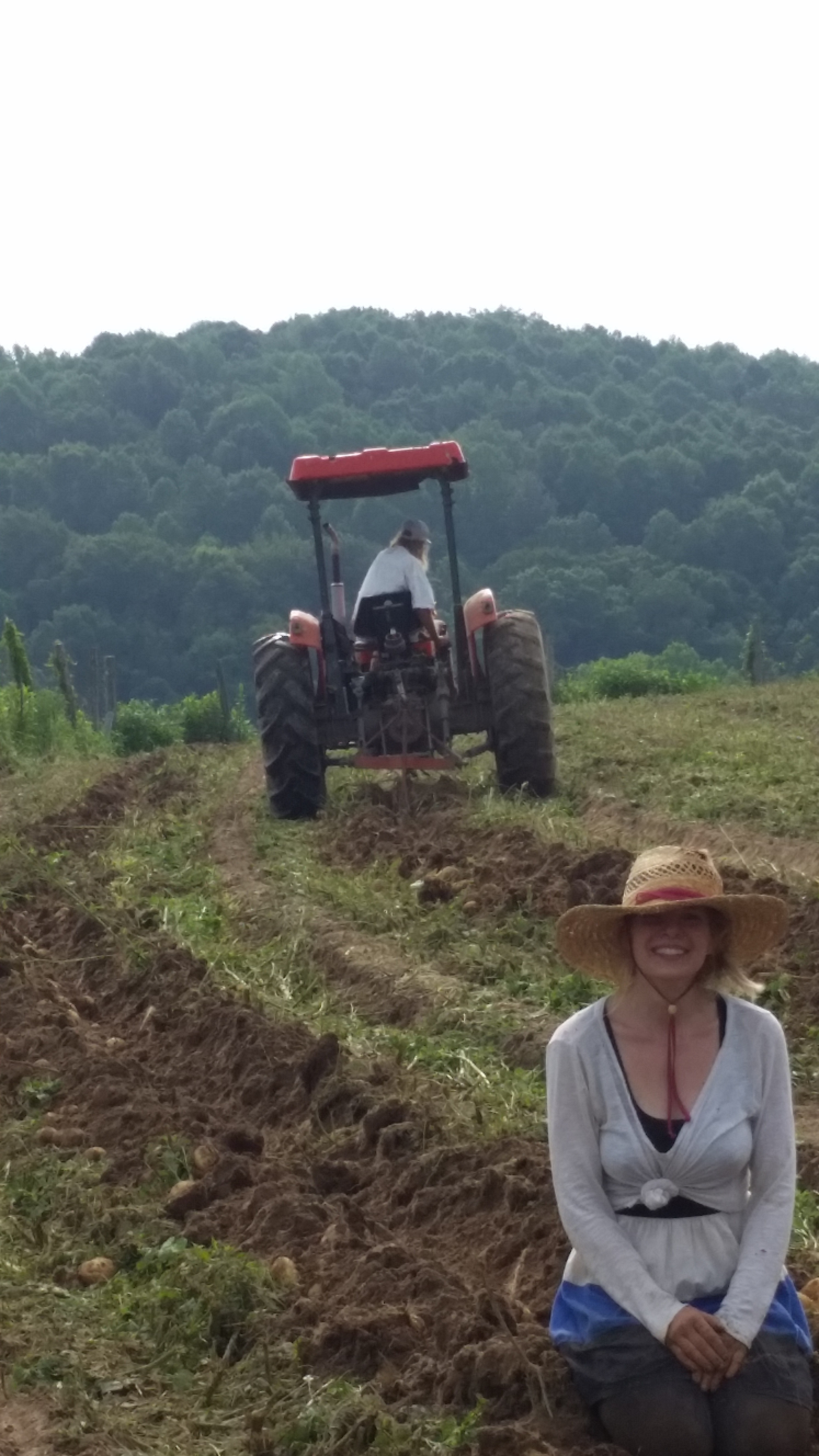 Kristina Rossi Jeff Poppen Barefoot Farmer tractor